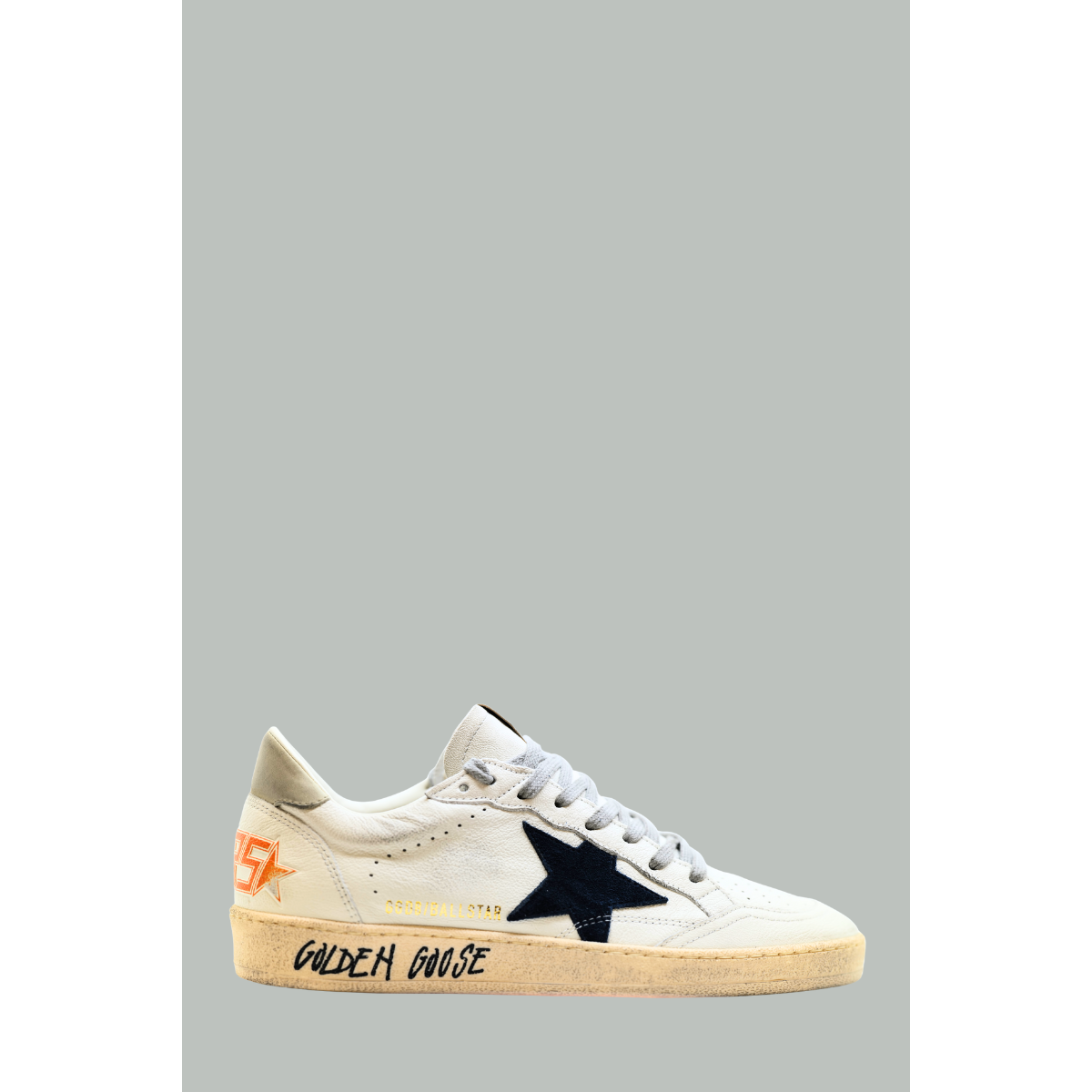 Ball Star Homme - Blanc / Bleu / Glace - GOLDEN GOOSE