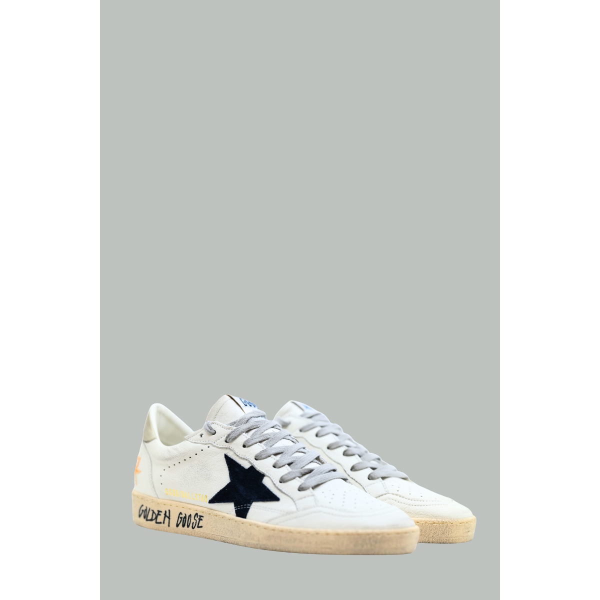 Ball Star Homme - Blanc / Bleu / Glace - GOLDEN GOOSE
