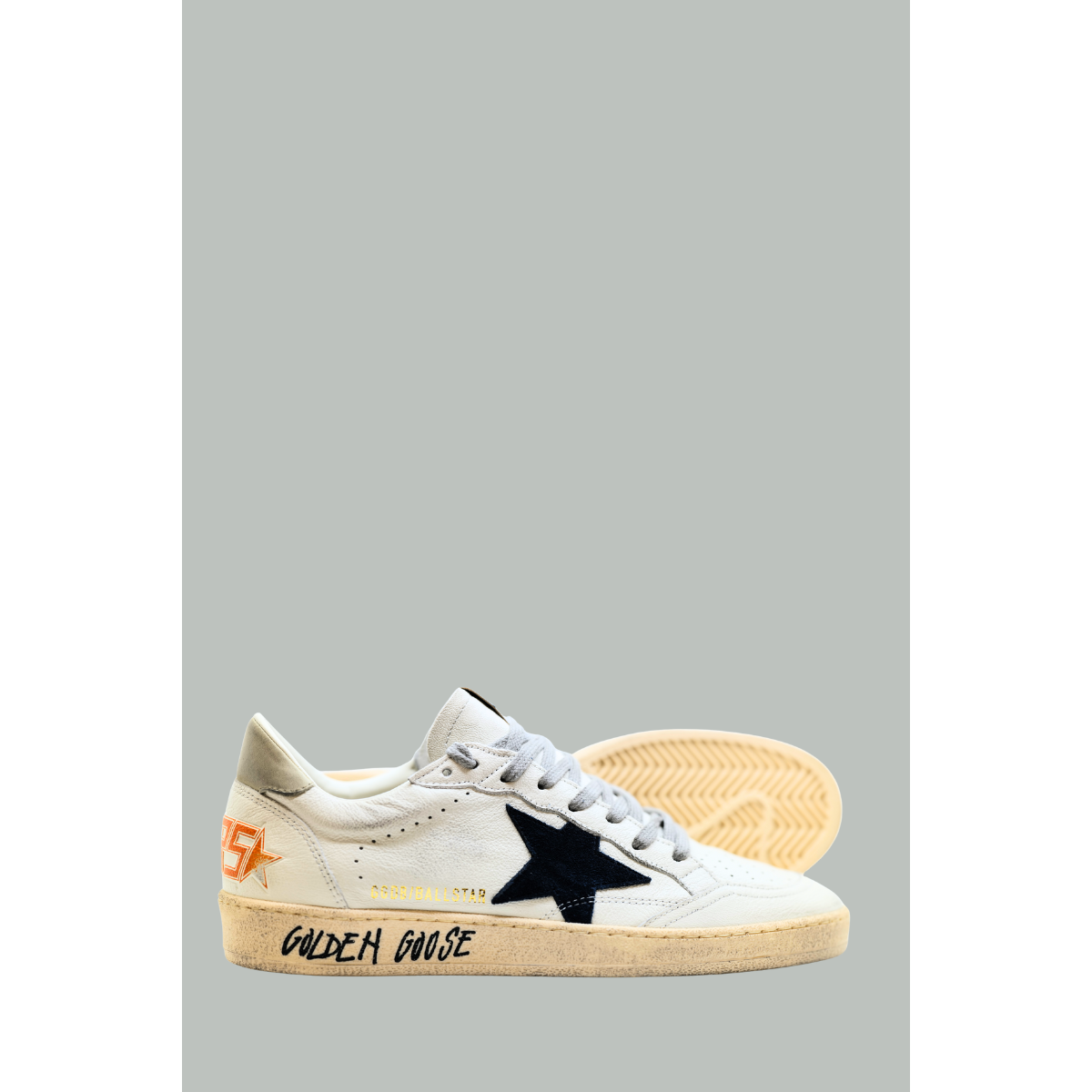 Ball Star Homme - Blanc / Bleu / Glace - GOLDEN GOOSE