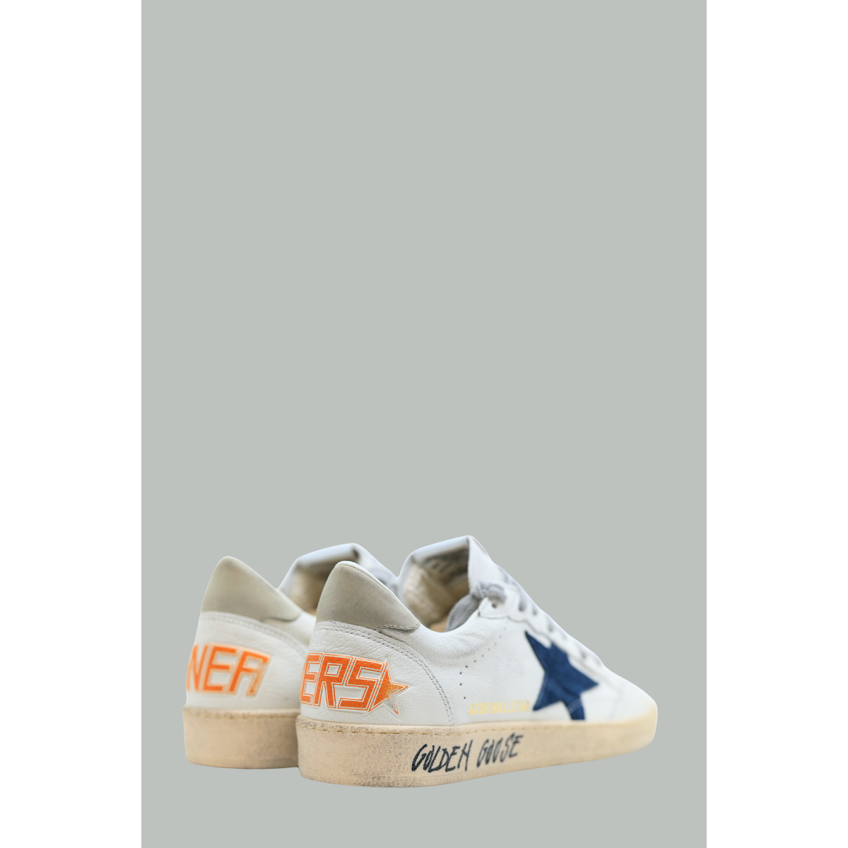 Ball Star Homme - Blanc / Bleu / Glace - GOLDEN GOOSE