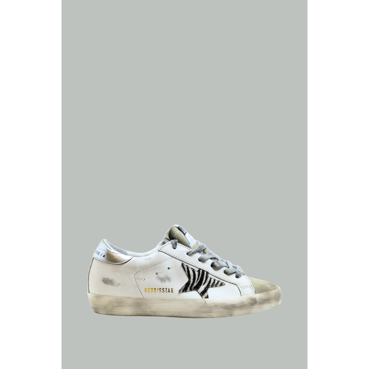 Super-Star Classic With List Femme - Blanc / Zèbre Blanc Noir - GOLDEN GOOSE