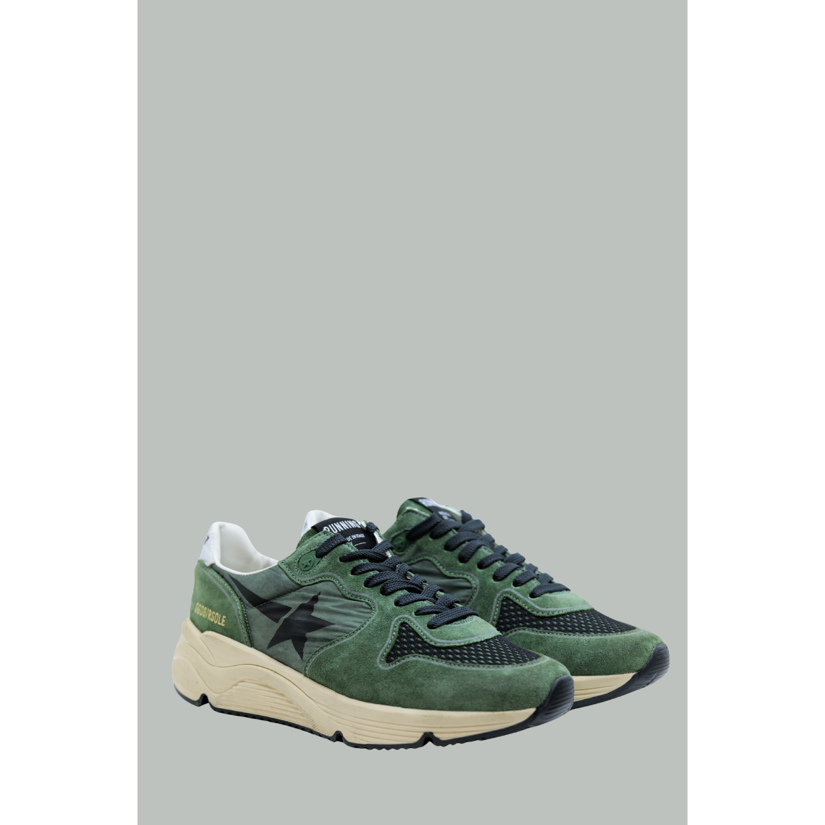 Running Sole - Vert Noir - GOLDEN GOOSE