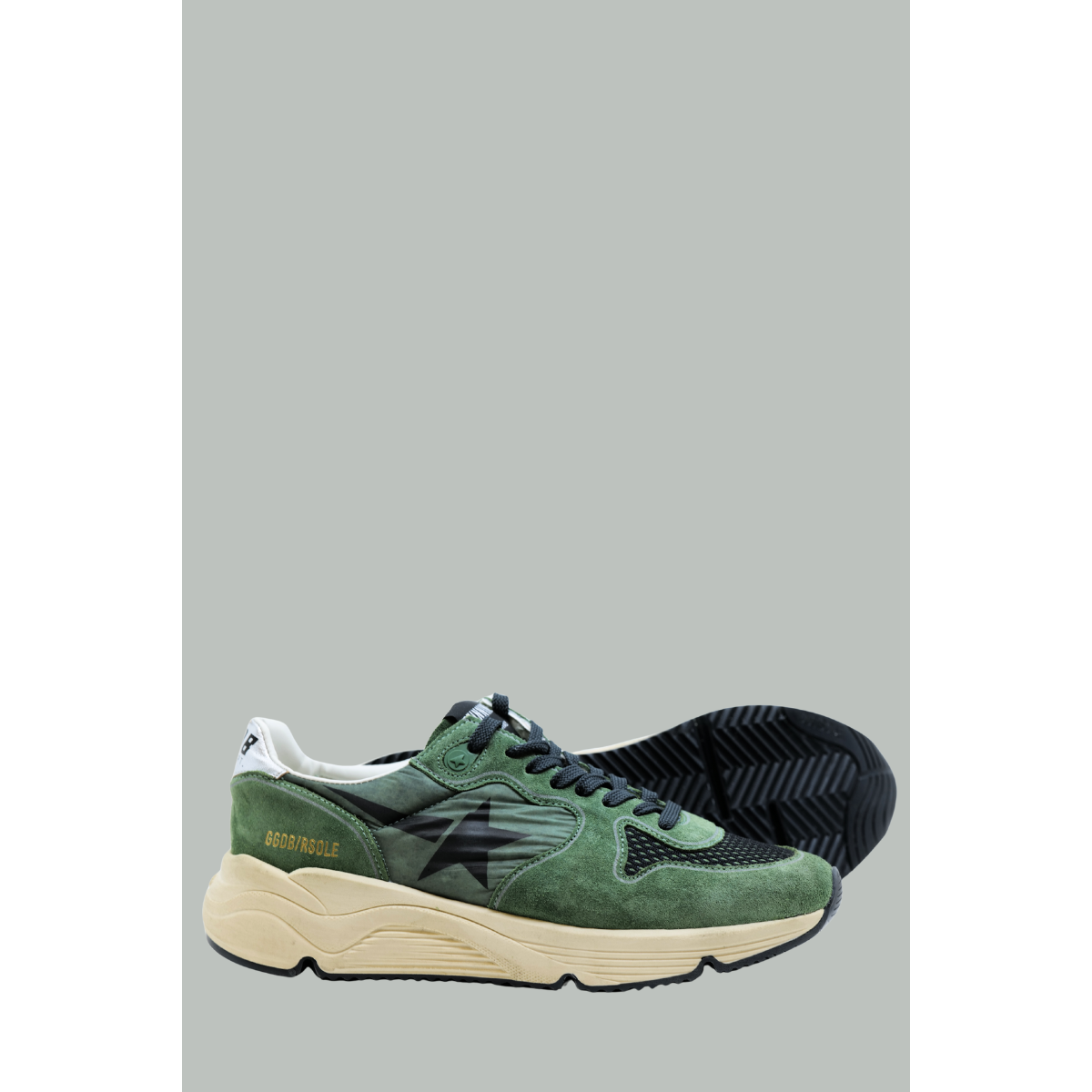 Running Sole - Vert Noir - GOLDEN GOOSE