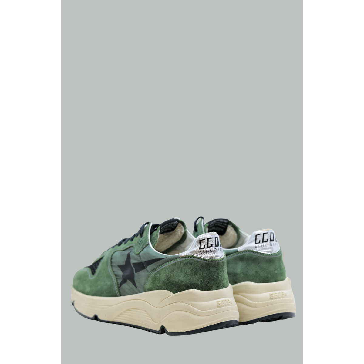 Running Sole - Vert Noir - GOLDEN GOOSE