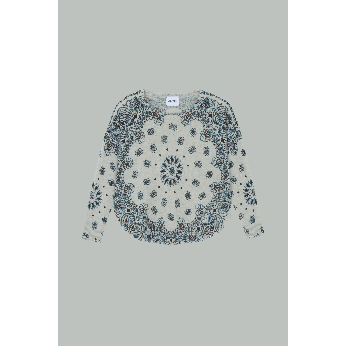Pull Mela Western - Gris Foncé - KUJTEN
