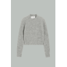 Pull Col Rond En Alpaga - Gris - AMI PARIS