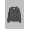 Cardigan Ami De Cœur En Laine - Gris - AMI PARIS