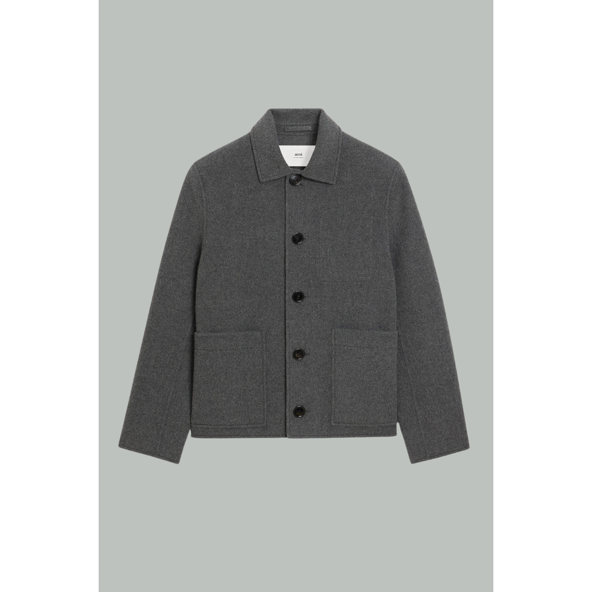 Blouson Boule Boutonné - Gris - AMI PARIS