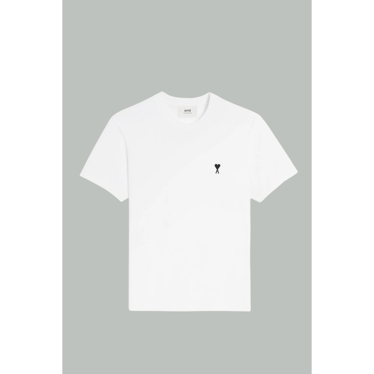 T-Shirt Ami De Coeur - Blanc Noir - AMI PARIS