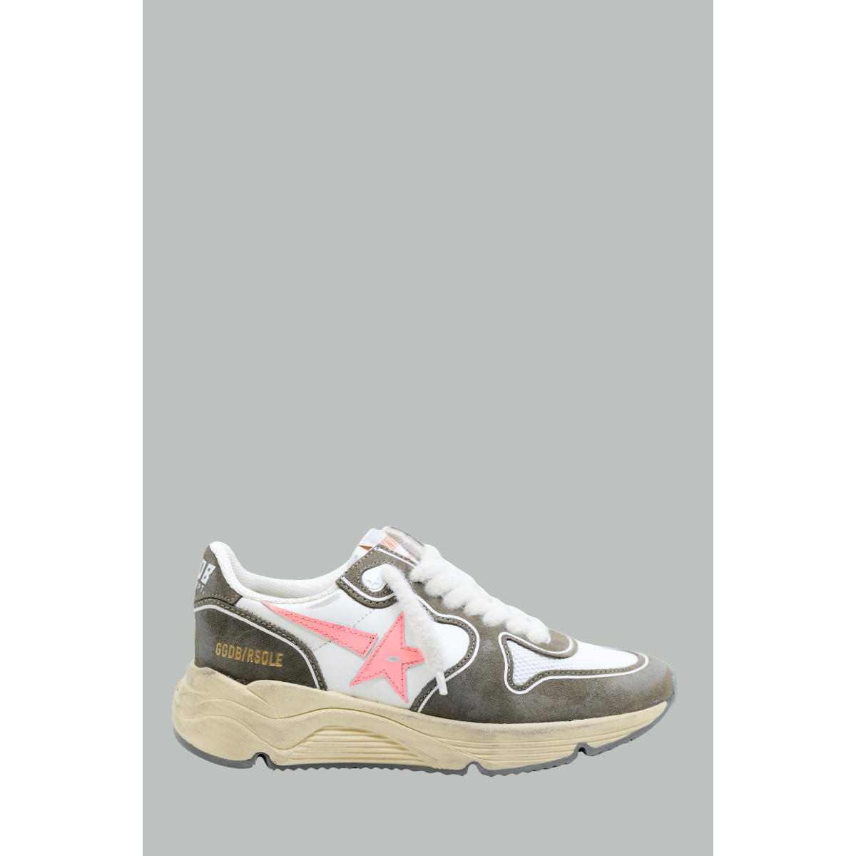 Baskets Running Sole Femme - Beige/Rose - GOLDEN GOOSE