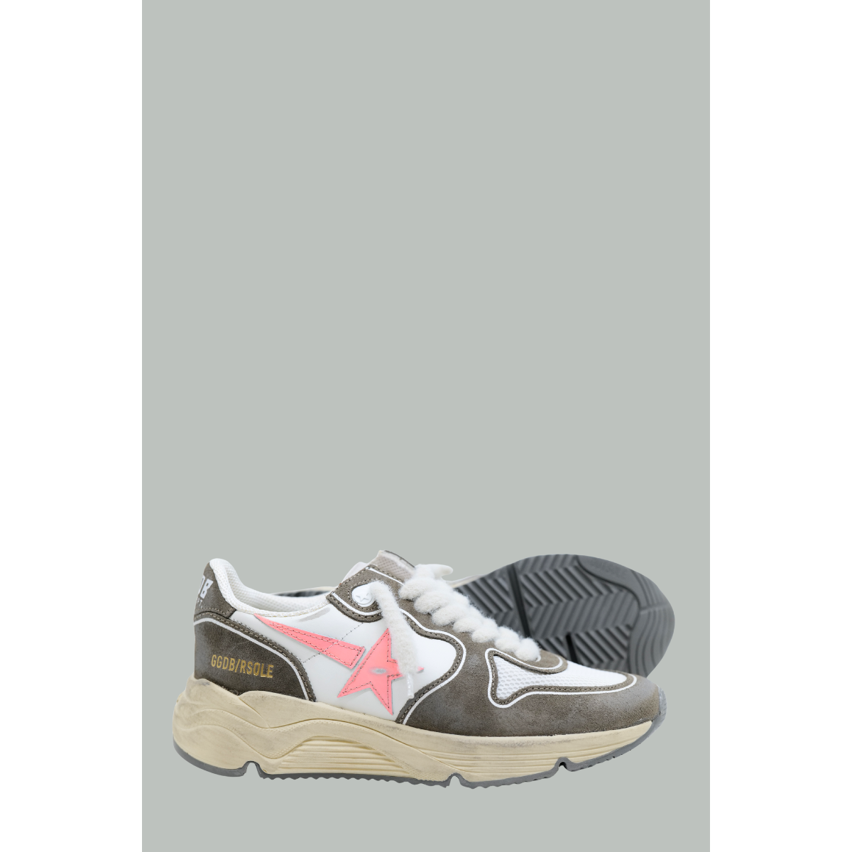 Baskets Running Sole Femme - Beige/Rose - GOLDEN GOOSE