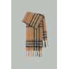 Écharpe en mohair et laine Check - Camel - BURBERRY