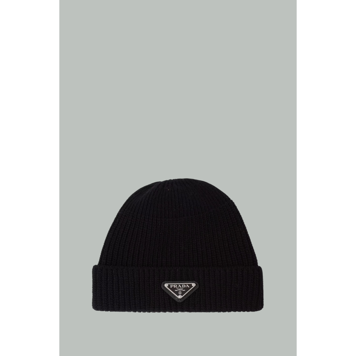Bonnet En Laine Et Cachemire - Noir - PRADA