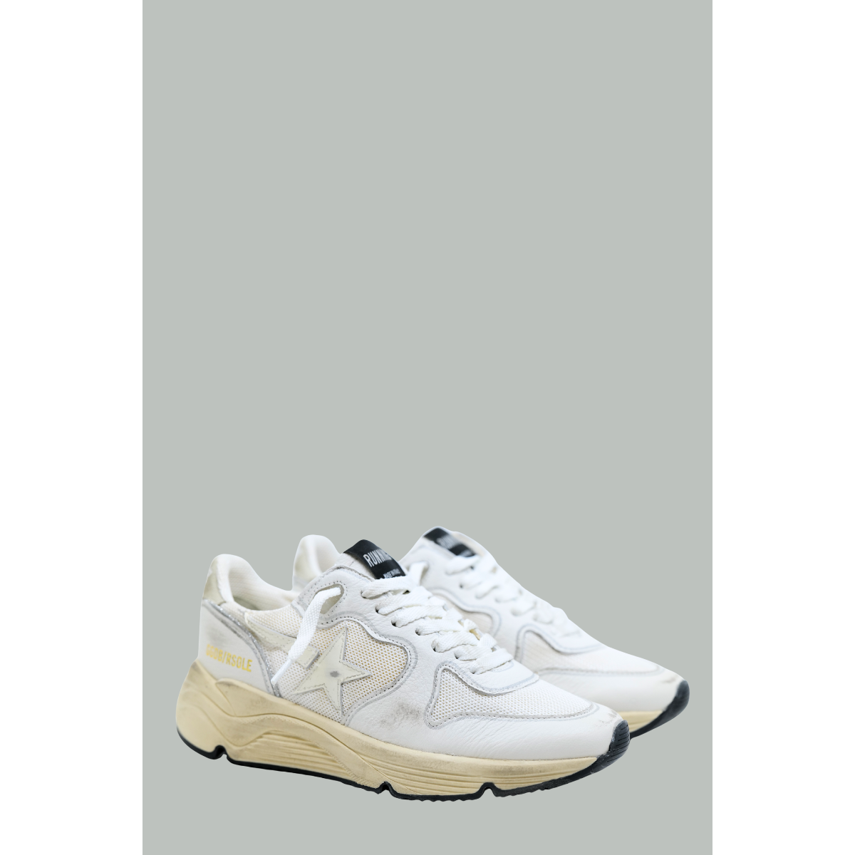 Running Sole Femme - Blanc Glitter - GOLDEN GOOSE