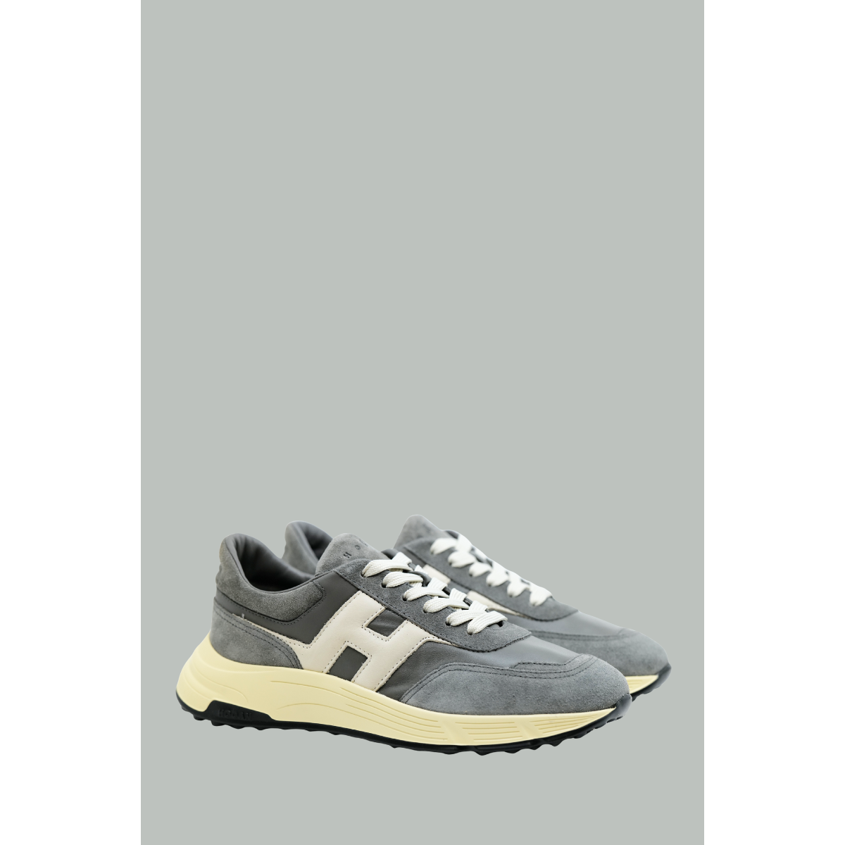 Baskets Hogan Hyperlight Homme - Gris Blanc - HOGAN