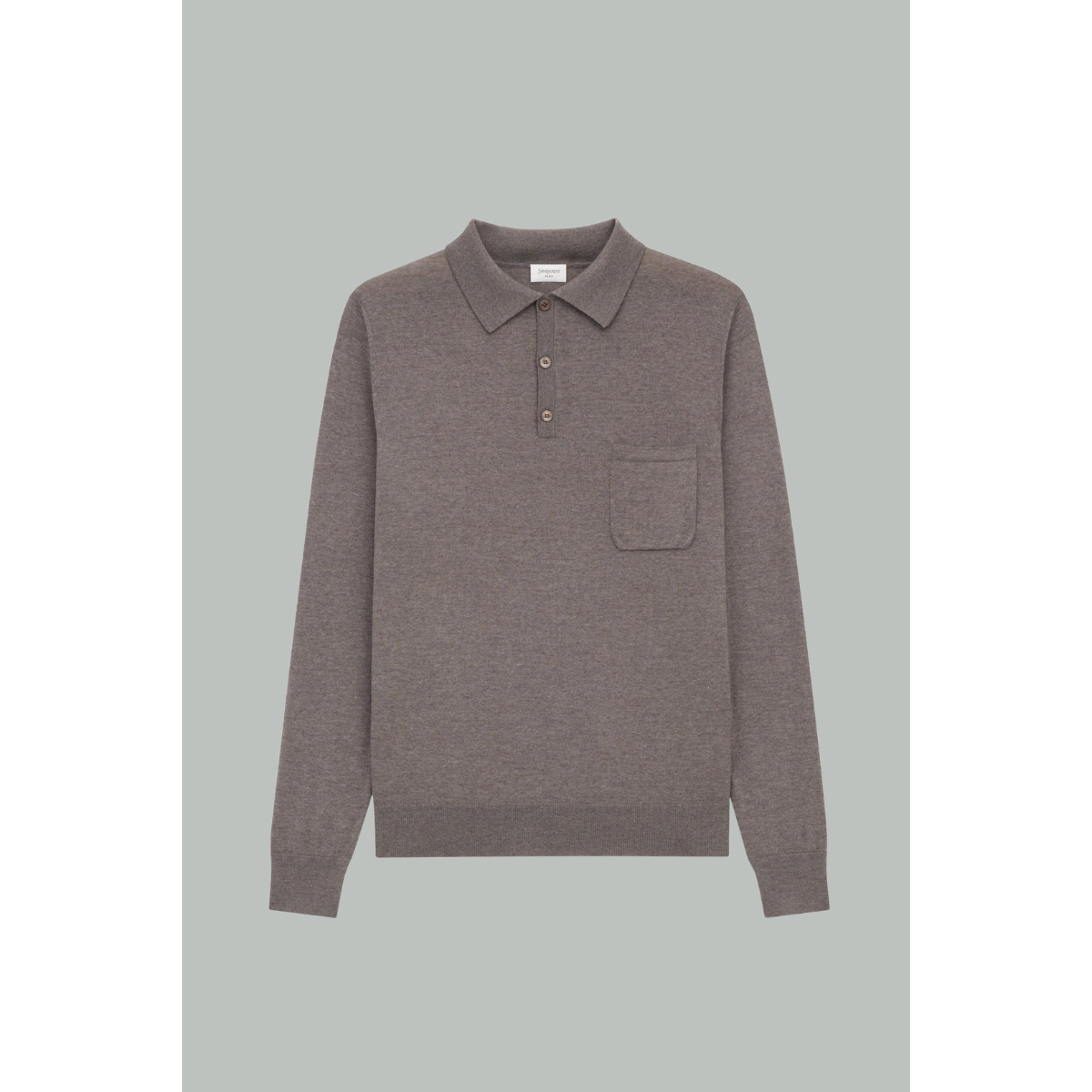 Polo En Laine - Taupe - SAINT LAURENT