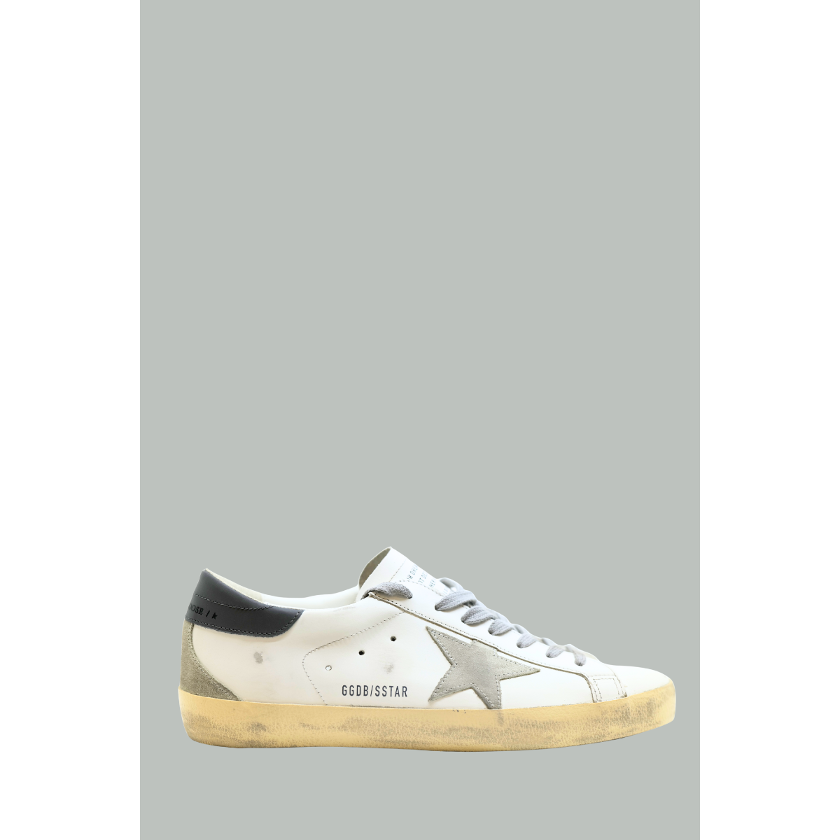 Super-Star Classic With Spur Homme - Blanc / Glace / Gris Foncé - GOLDEN GOOSE