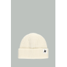 Bonnet blanc en laine avec étoile noire - Blanc - GOLDEN GOOSE