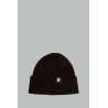 Bonnet noir en laine avec étoile blanche - Noir - GOLDEN GOOSE