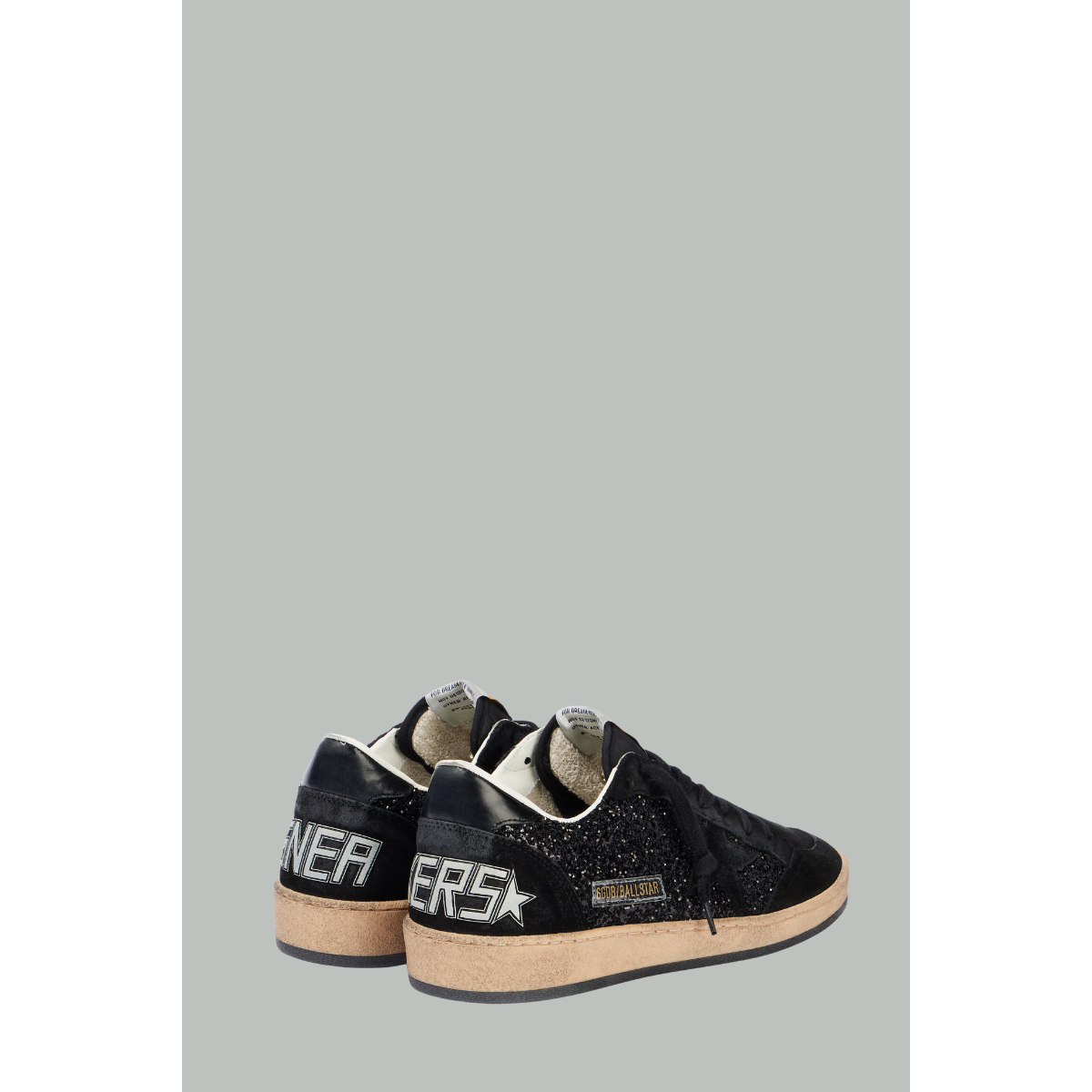 Baskets Ball Star - Noir Glitter - GOLDEN GOOSE