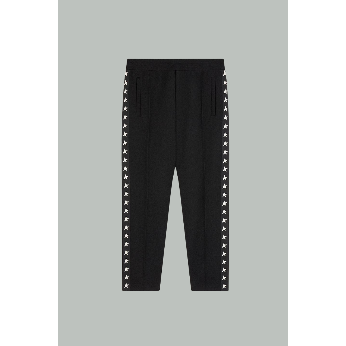 Pantalon de jogging avec étoiles blanches sur les côtés - Noir  - GOLDEN GOOSE