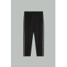Pantalon de jogging avec étoiles blanches sur les côtés - Noir  - GOLDEN GOOSE