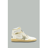 Baskets Sky Star Femme - Blanc / Taupe - GOLDEN GOOSE