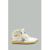 Baskets Sky Star Femme - Blanc / Taupe - GOLDEN GOOSE