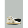 Baskets Sky Star Femme - Blanc / Taupe - GOLDEN GOOSE