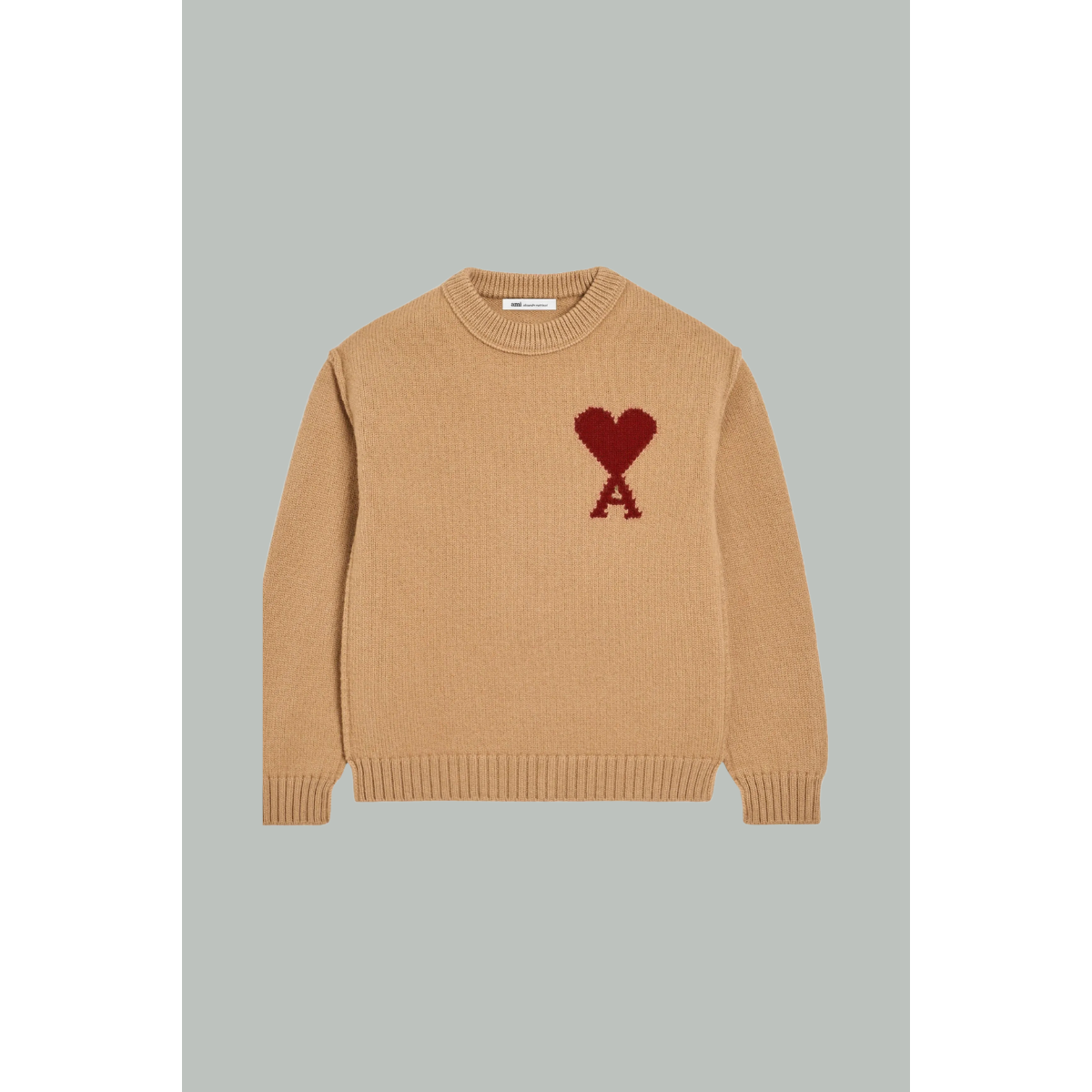 Sweater Ami de Coeur Rouge - Camel- AMI PARIS