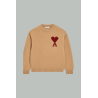 Pull Ami de Coeur Rouge - Camel- AMI PARIS