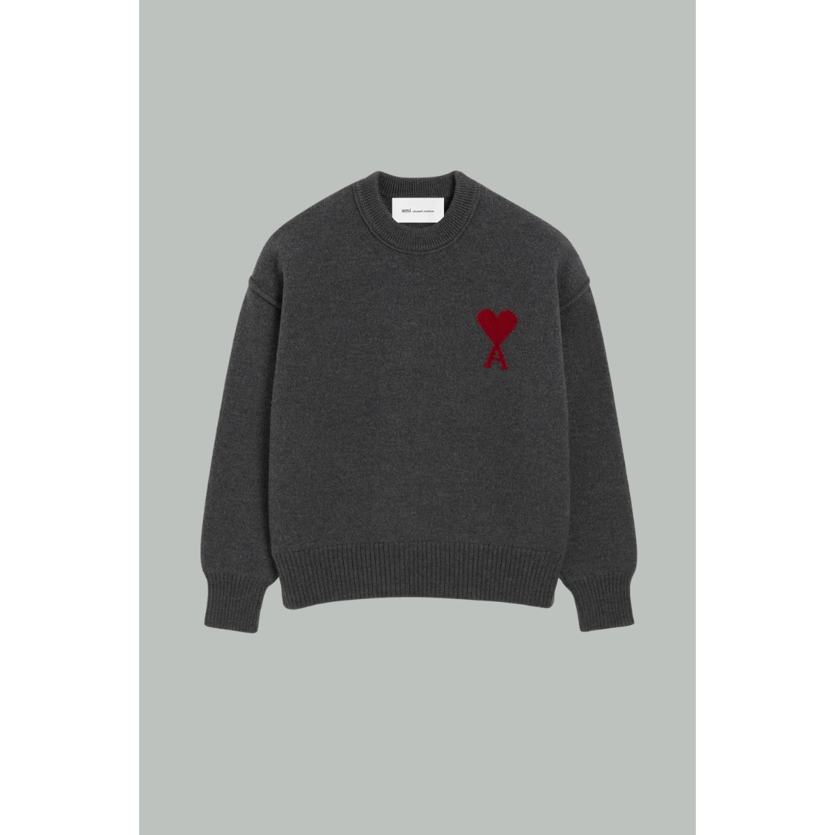 Ami de Coeur sweater - Grey - AMI PARIS