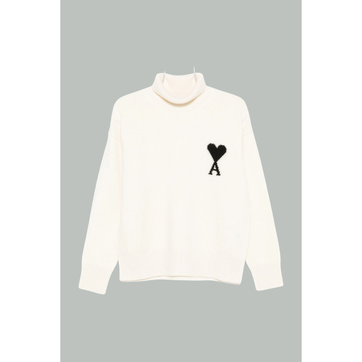 Pull Ami de Coeur Noir - Blanc - AMI PARIS
