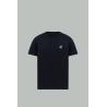 T-shirt  avec logo patch texturé - Bleu Marine - MONCLER