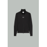 Jersey jacket with logo zip closure - Black - COURRÈGES