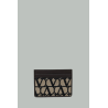 Porte-cartes Toile Iconographe - Marron / Beige - VALENTINO