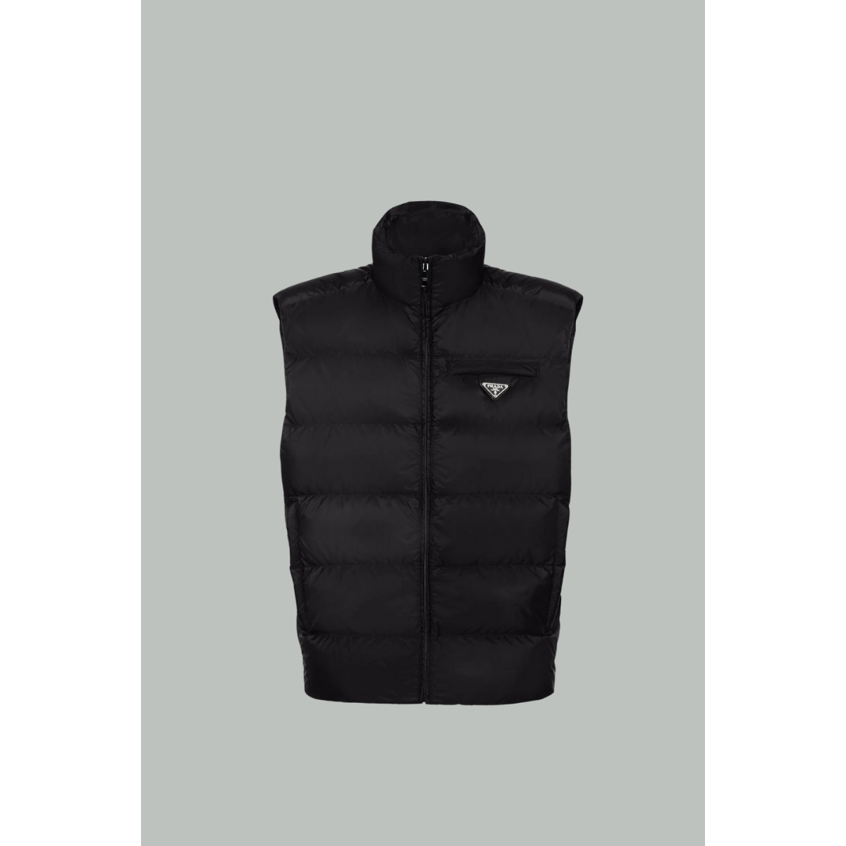 Re-nylon Quilted Waistcoat - Black - PRADA