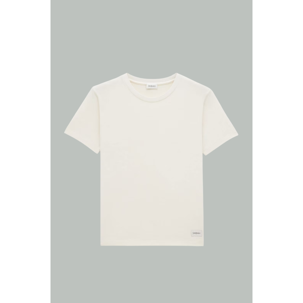 T-shirt En Coton - Blanc - SAINT LAURENT
