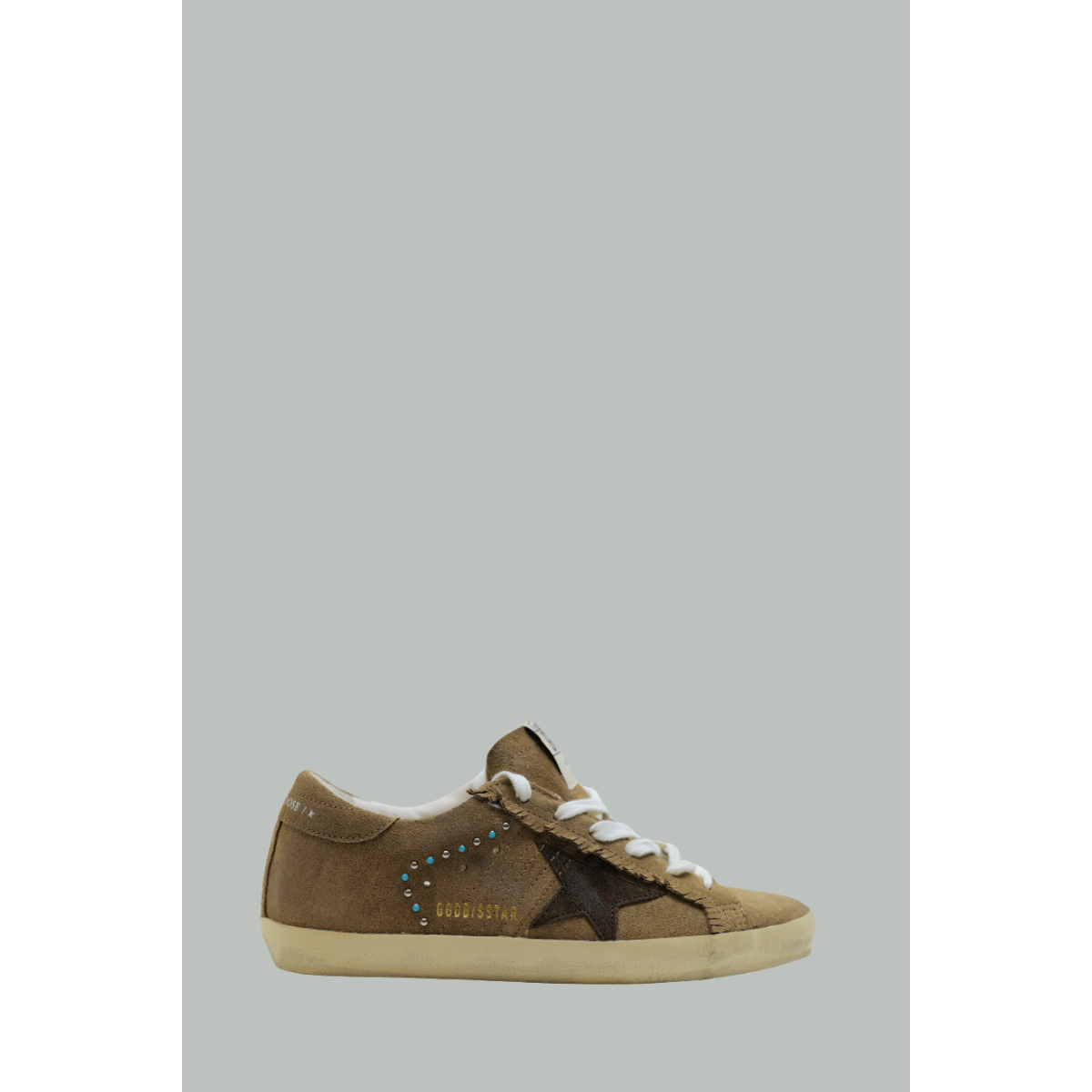 Super-Star Classic With List Femme - Tabac / Marron - GOLDEN GOOSE