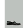Mocassin Loafer Supple en cuir plissé - Noir - SAINT LAURENT