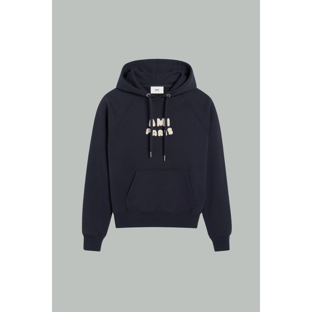 Hoodie Patch - Navy - AMI PARIS