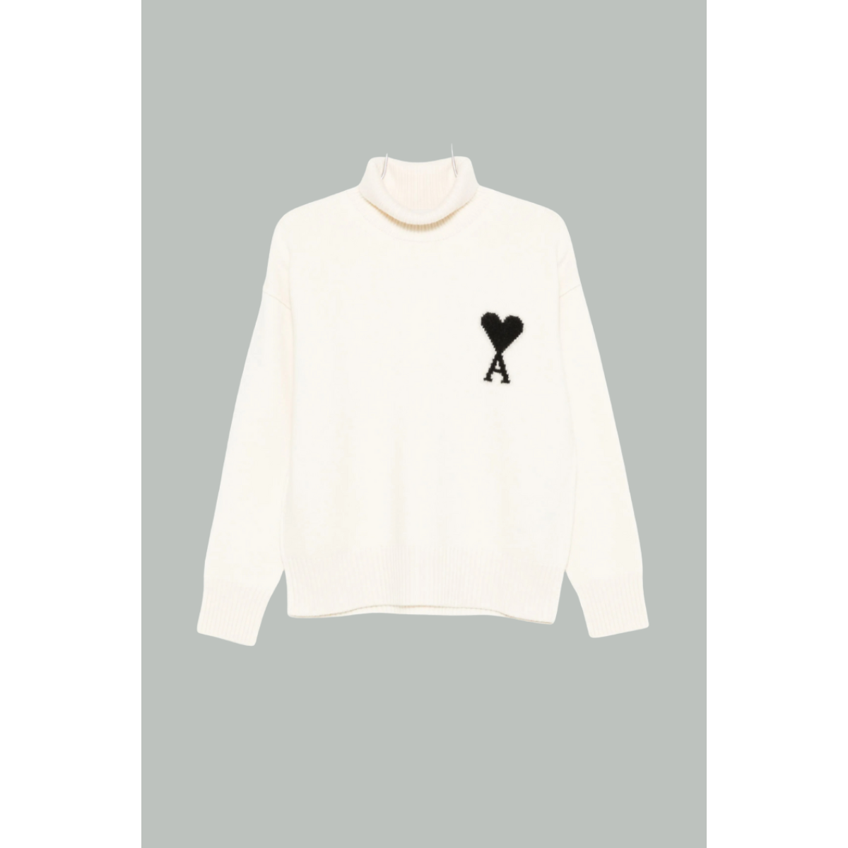 Pull Ami de Coeur Noir - Blanc - AMI PARIS