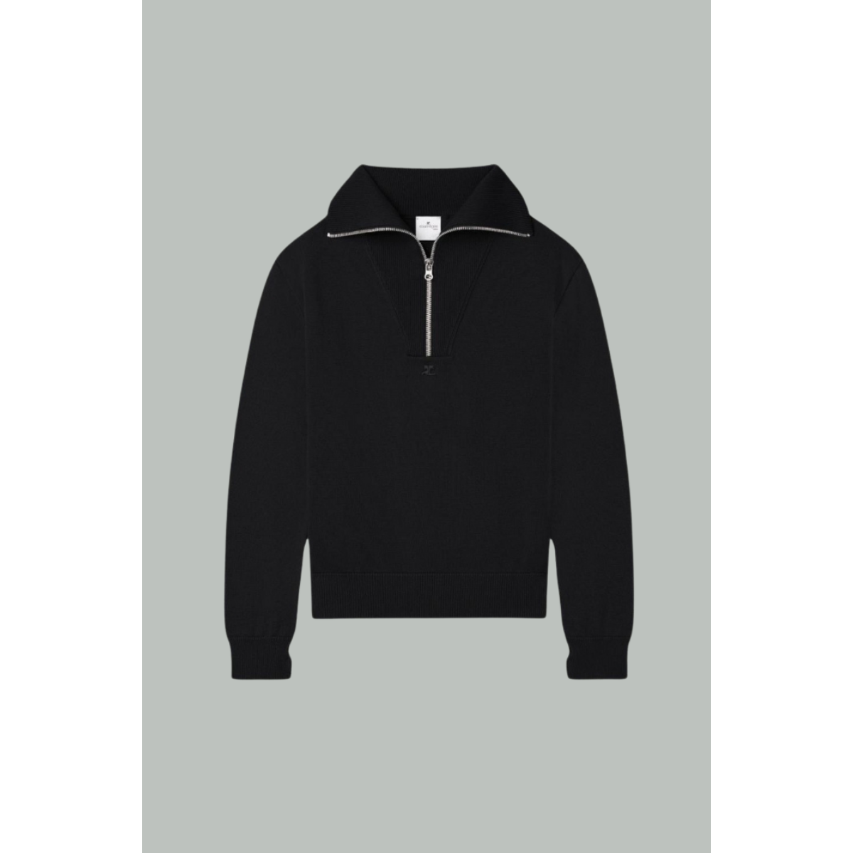 Pull zippé - noir - COURRÈGES