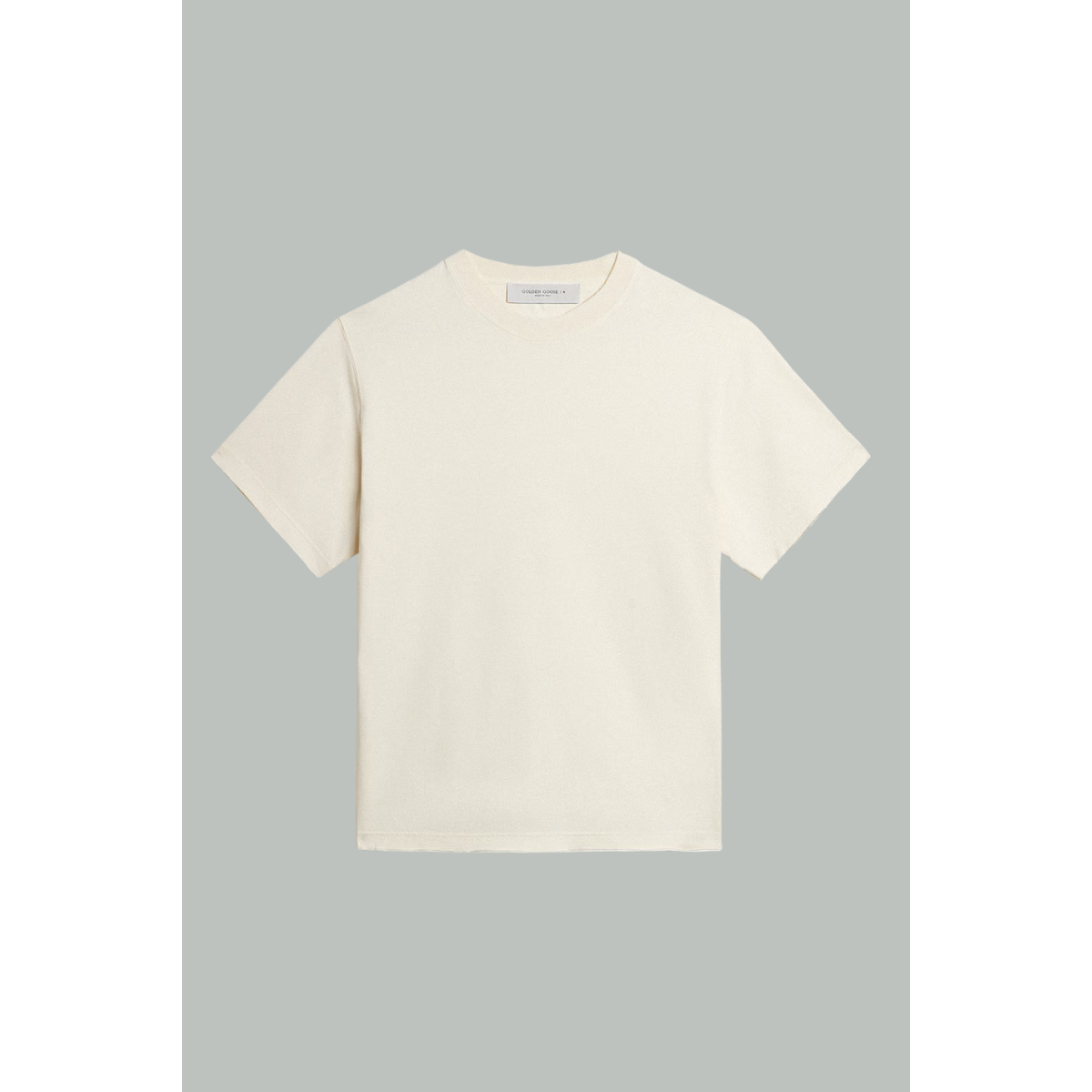 T-Shirt David - Écru - Coton - GOLDEN GOOSE