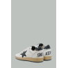 Baskets Ball Star Femme - Blanc Noir - Cuir - GOLDEN GOOSE