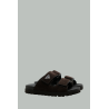 Sandales - Chocolat - Cuir/Nubuck - PRADA