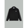 Zip-up sweatshirt with white stars - Black - GOLDEN GOOSE