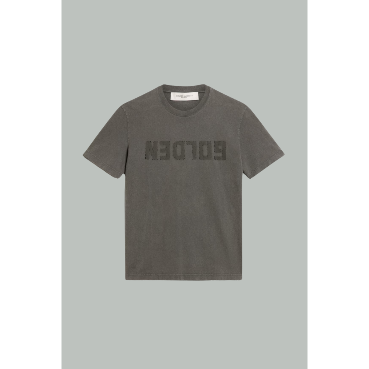 T-shirt à effet usé - Anthracite - GOLDEN GOOSE