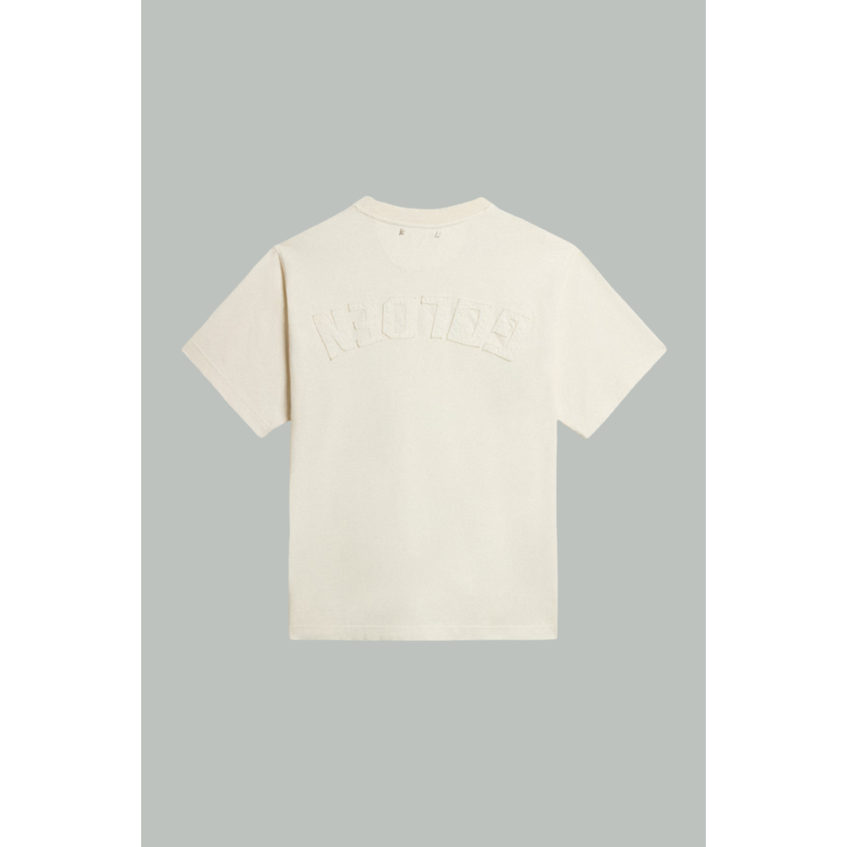 T-Shirt Logo Inversé Dans Le Dos - Écru - Coton - GOLDEN GOOSE