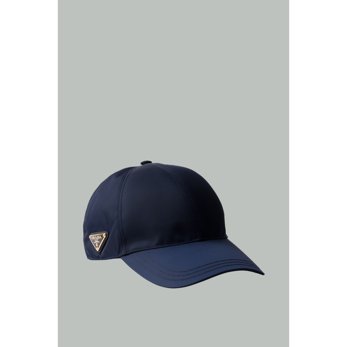 Casquette De Baseball En Re-Nylon - Bleu - PRADA